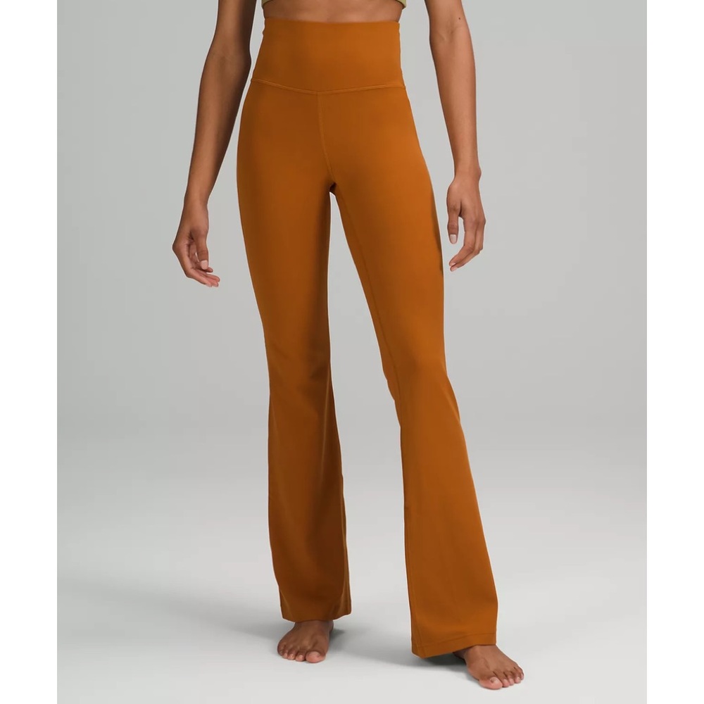 COPY - NWT. Groove Super High Rise Flared Pant Nulu. Size 10. Butternut brown